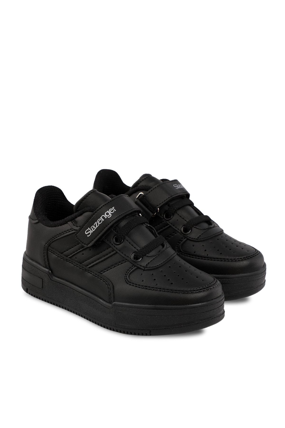 Slazenger کفش کتانی کمپ یونیسکس بچه گانه مشکی /