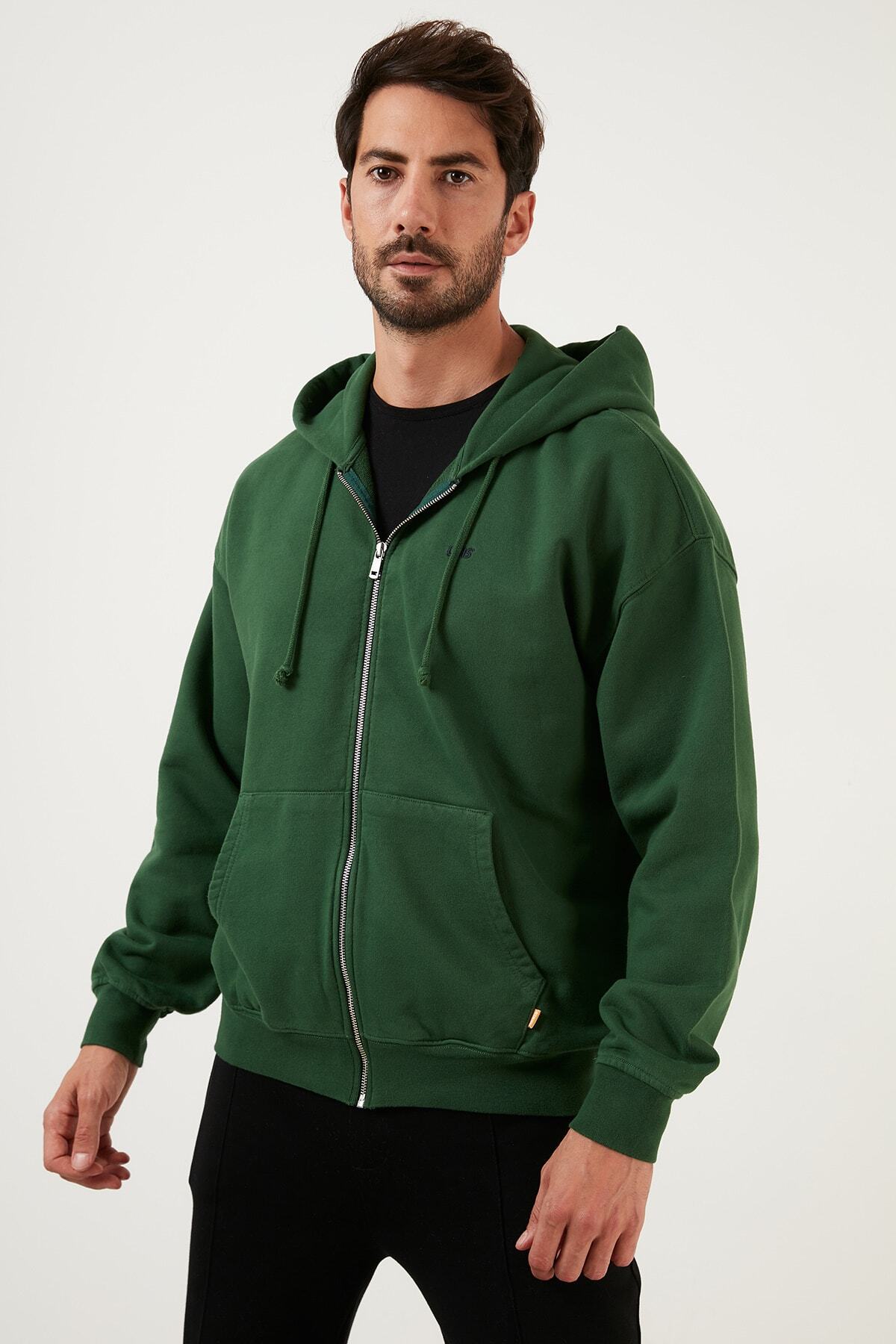 سویشرت لیوایز مردانه پنبه ای سبز   Relaxed/ریلکس    Relaxed/ریلکس کژوال/روزمره | Levi's A3768-0005 - تصویر 3
