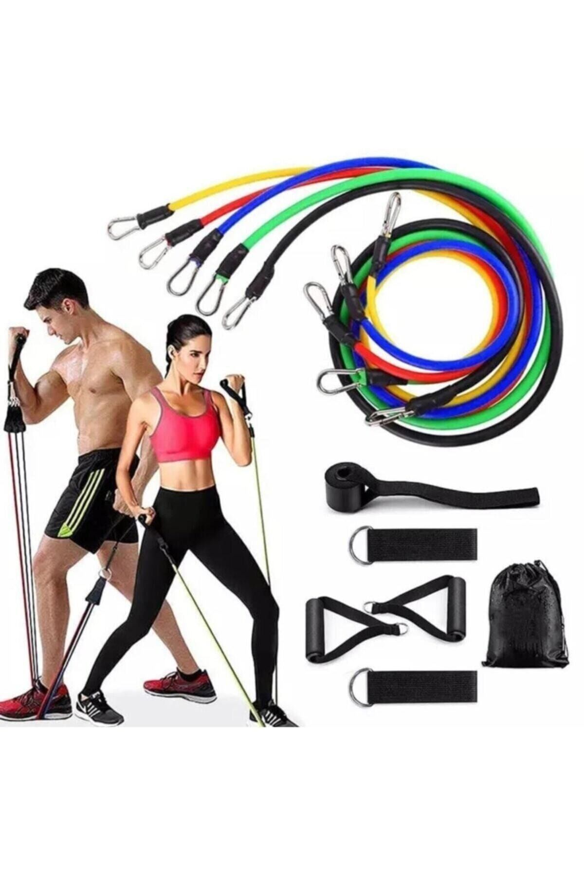 Mrt 11 Piece Professional Latex Resistance Band Set