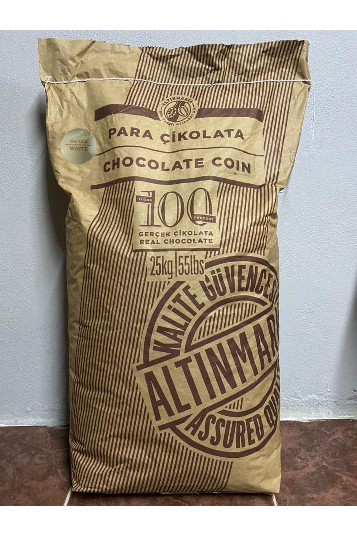 Altınmarka Beyaz Pul Çikolata 25 Kg
