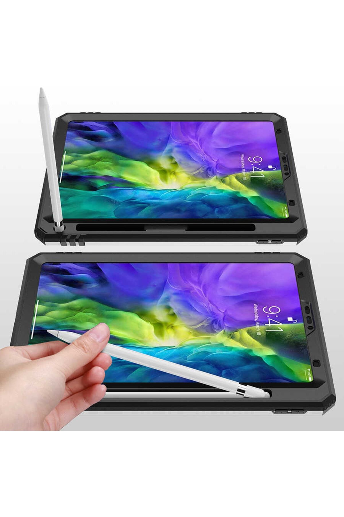 UnDePlus-Black Ipad Pro 11 2nd Generation Compatible Case A2228 A2068 A2230 A2231 6