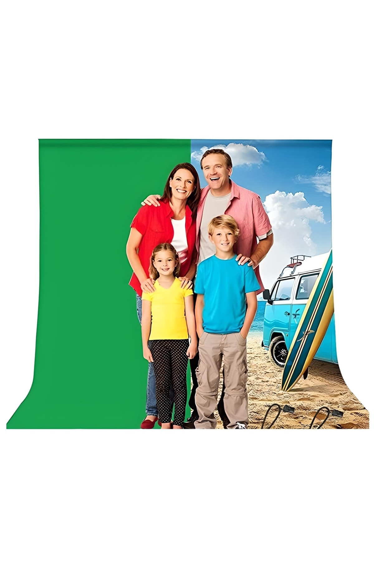 (300x400 Cm) Chromakey-green Screen- Greenbox Yeşil Fon Perde