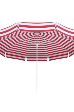 Kırmızı-beyaz Bahçe -plaj Ve Balkon Şemsiyesi 200cm Taşıma Çantası sem3