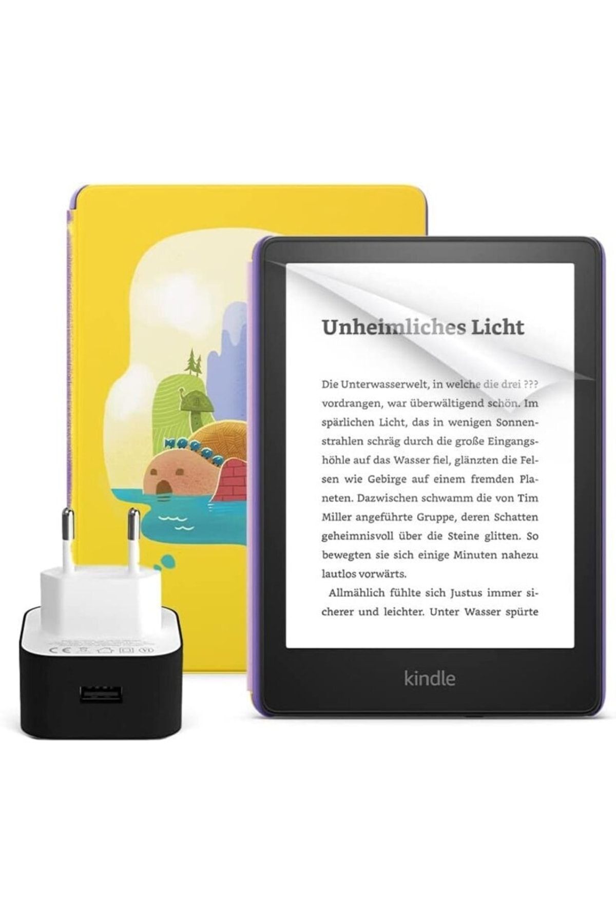 Amazon kindle Paperwhite Kids E Kitap Okuyucu 16 Gb Kılıf Ve Adaptör Seti