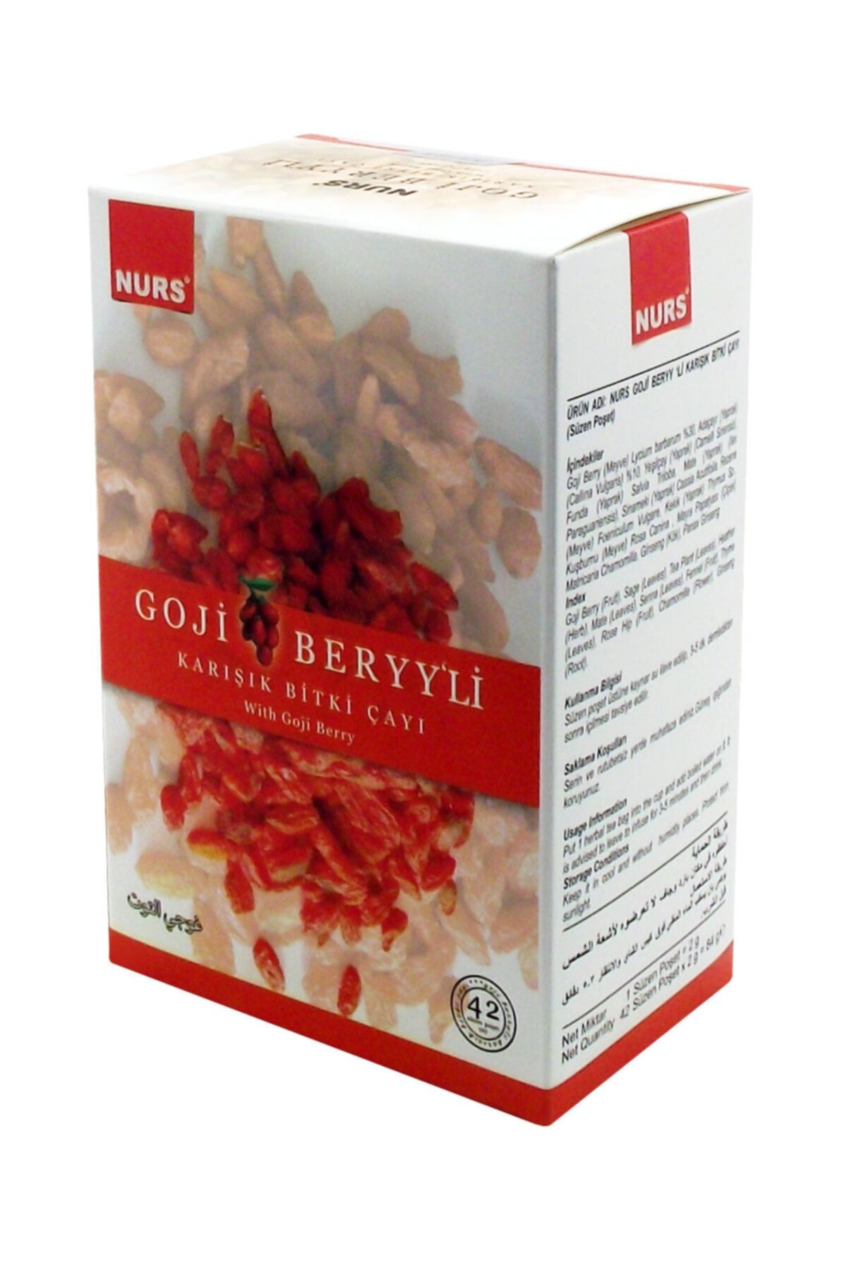 Gojiberi Bitki Karışımlı Çay 42 Adet Bardak Poşet