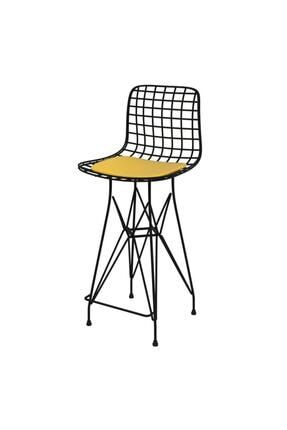 Knsz Tel Bar Sandalyesi 1 Li Mağrur 65 cm Oturma Yüksekliği Bahçe Cafe Ofis MB.SND.05.01.05.901