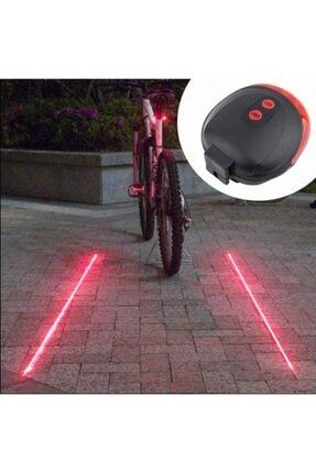 Çok Fonksiyonlu Pilli Bisiklet Led Lazer Işığı Arka Stop Lambası 15784922