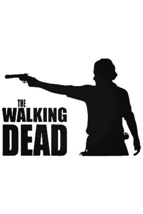 The Walking Dead Rick Grimes Sticker Araba Oto Arma Duvar Sticker Ev Dekoratif Çıkartma 20 cm A68S734