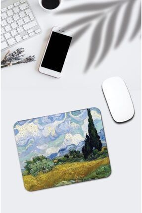 Van Gogh Wheat Field With Cypresses Mouse Pad 432 85600074748596