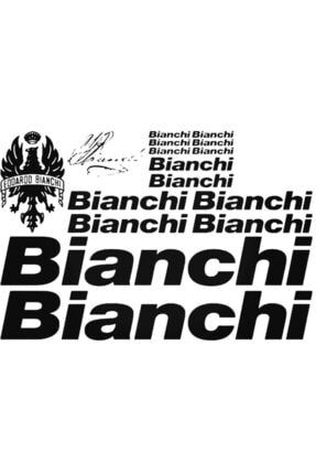 Siyah Dekoratif Bianchi Bike Graphic Kit Sticker 20 cm A68S23079