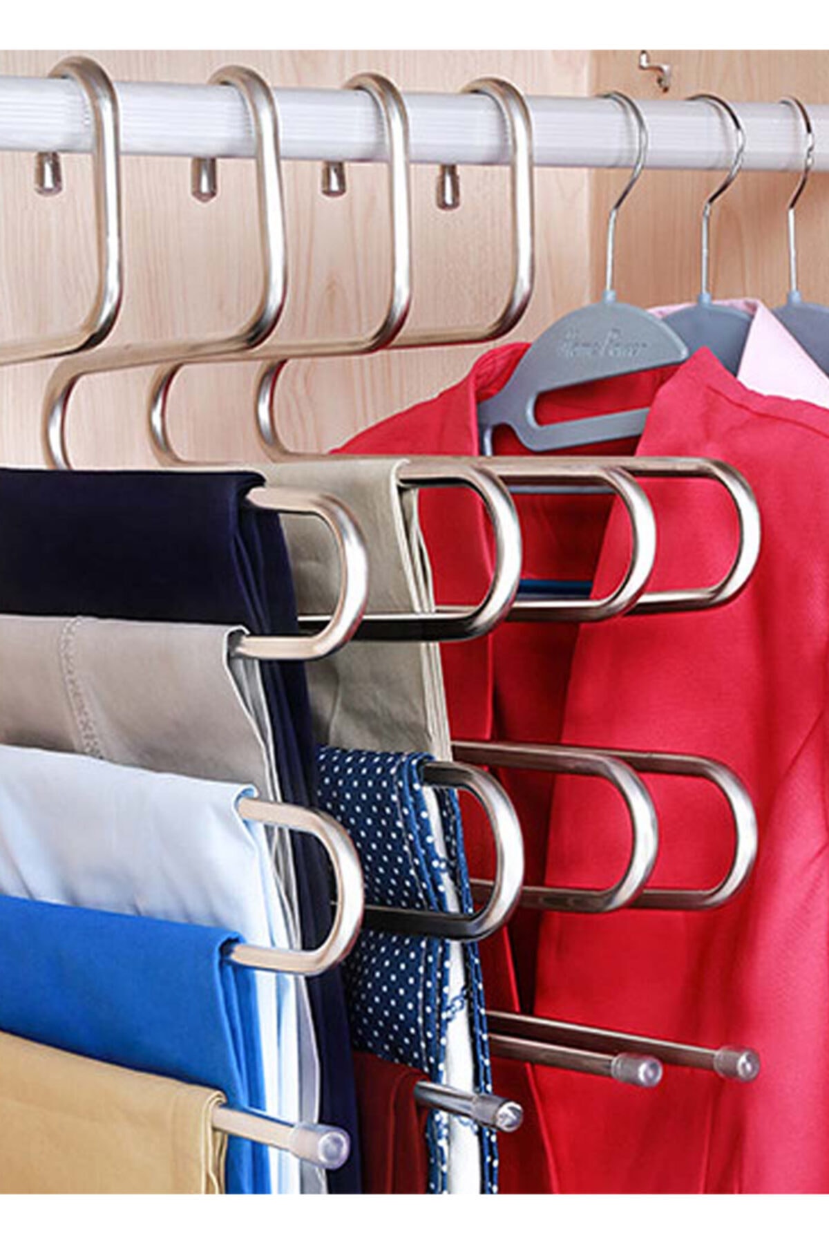 Genel Markalar Pantolon Askısı 5 Katlı