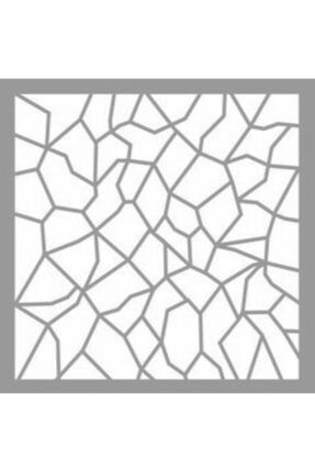 Mozaik Vitray Stencil Boyama şablonu 30x30 cm, Duvar Stencil, Fayans Stencil, Mobilya Stencil ST-1145