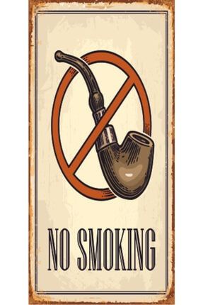 No Smoking Sigara Içilmez (10 Cm X 20 Cm) Mini Retro Ahşap Poster 417000365
