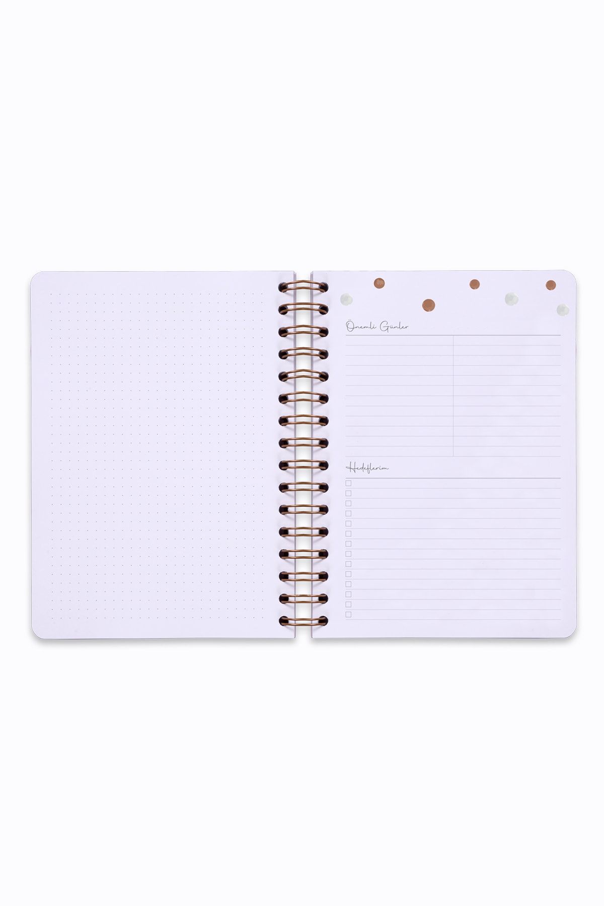 Matt Notebook-Agenda A5 Planificator nesemnat Polka Dot Pink 6