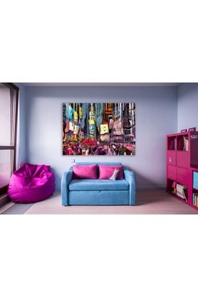 Times Meydanı - Salvador Dali Stili Tek Parça Cotton Canvas Tablo KV-070