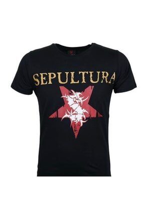 Sepultura Red Star Metal Band Baskılı Penye Tişört SRS-0333