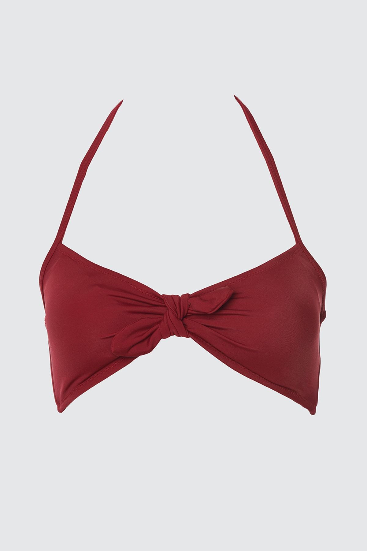 Trendyol Collection-Weinrotes Bralette-Bikinioberteil zum Binden TBESS21BU0098 5