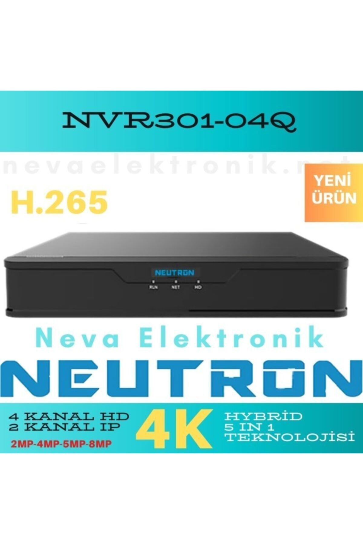neutron nvr301 04q h265 4 kanal kayit