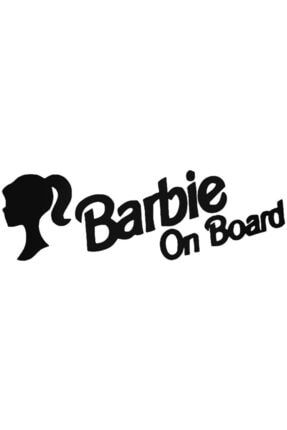 Barbie On Board Sticker Araba Oto Arma Duvar Çıkartma 20 cm A68S12300