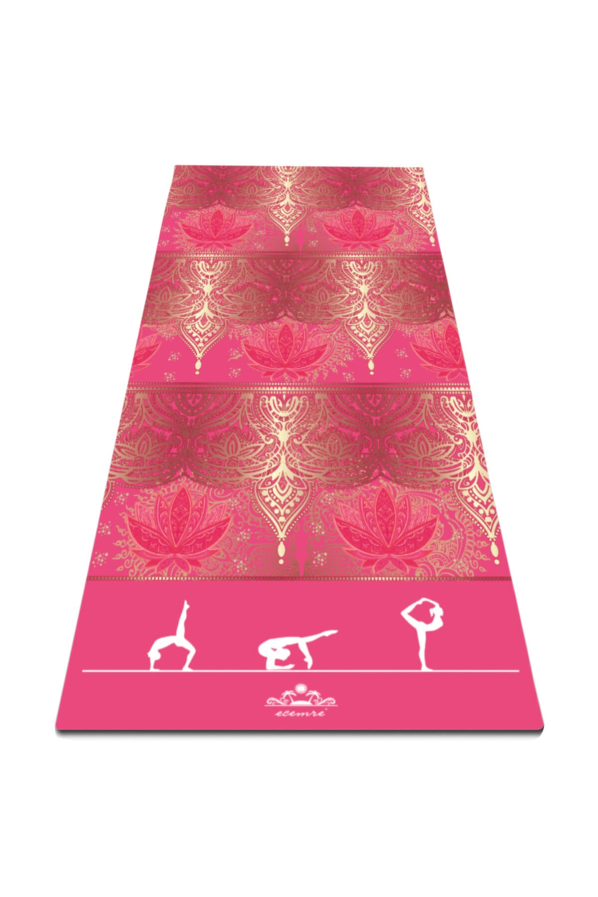 ECEMRE Pembe Yoga Pilates Fitness Spor Halısı Matı