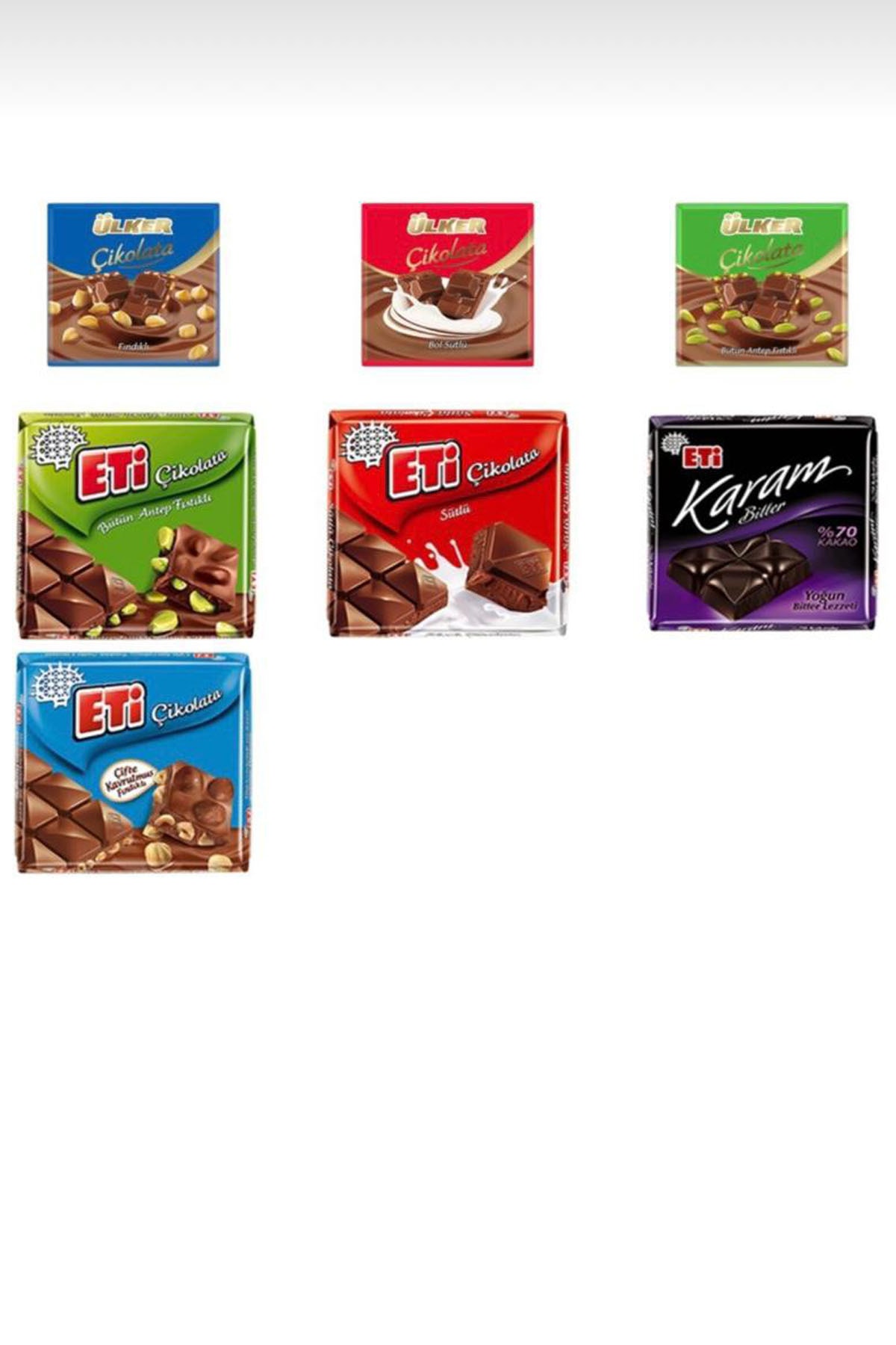 Eti Kare Çikolata Çeşitleri