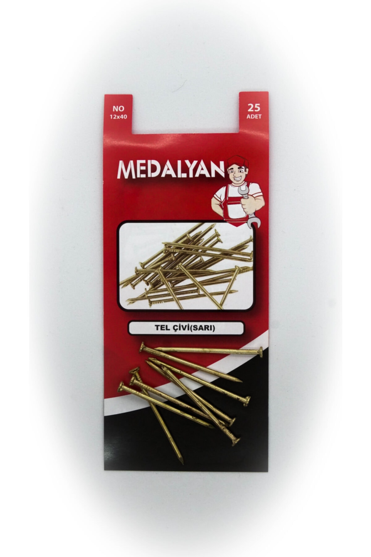 Wire Nail (yellow) 12 X 40 (25 Pieces)