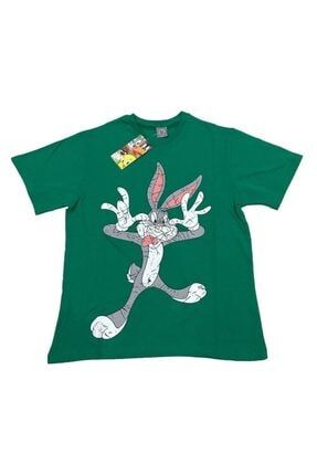 Erkek Çocuk Yeşil Baskılı T-Shirt T198