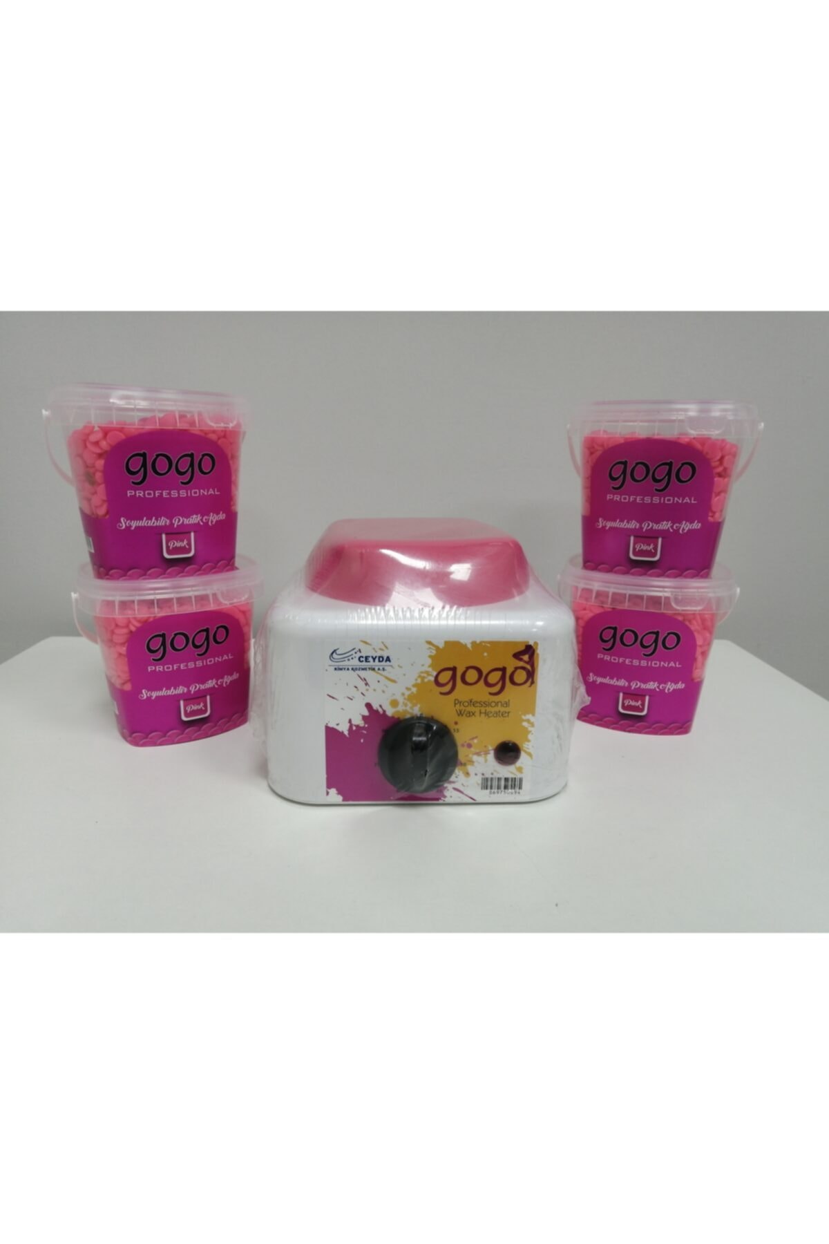 Gogo Professional 250 Gr Pink Boncuk Ağda 4 Adet