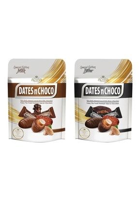 Dates N Choco Sütlü Çikolata Kaplı Hurma 90gr + Bitter Çikolata Kaplı Hurma 90g M5001020X2