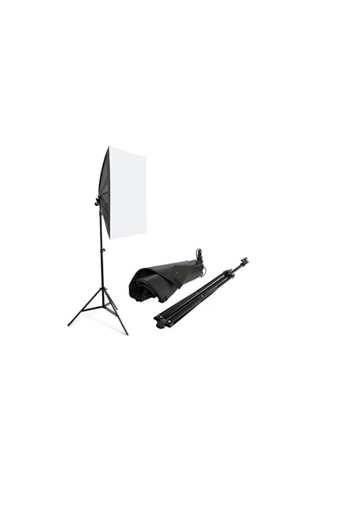 3 Duylu Softbox +2m Işık Ayağı + 3x40 Wat Led Lamba (10800 Lümen)