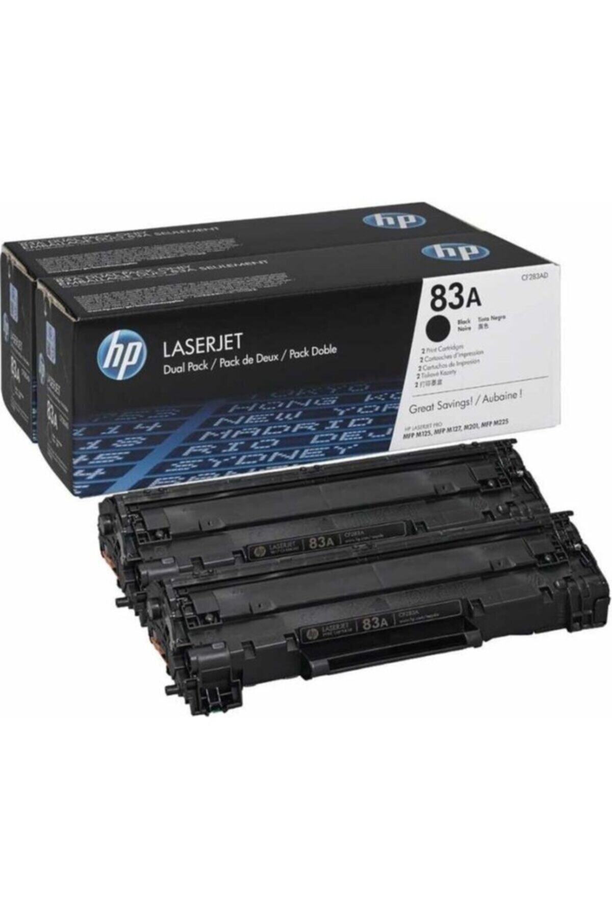 HP Cf283ad (83a) Siyah Toner Ikili Paket M127 / M125 / M201