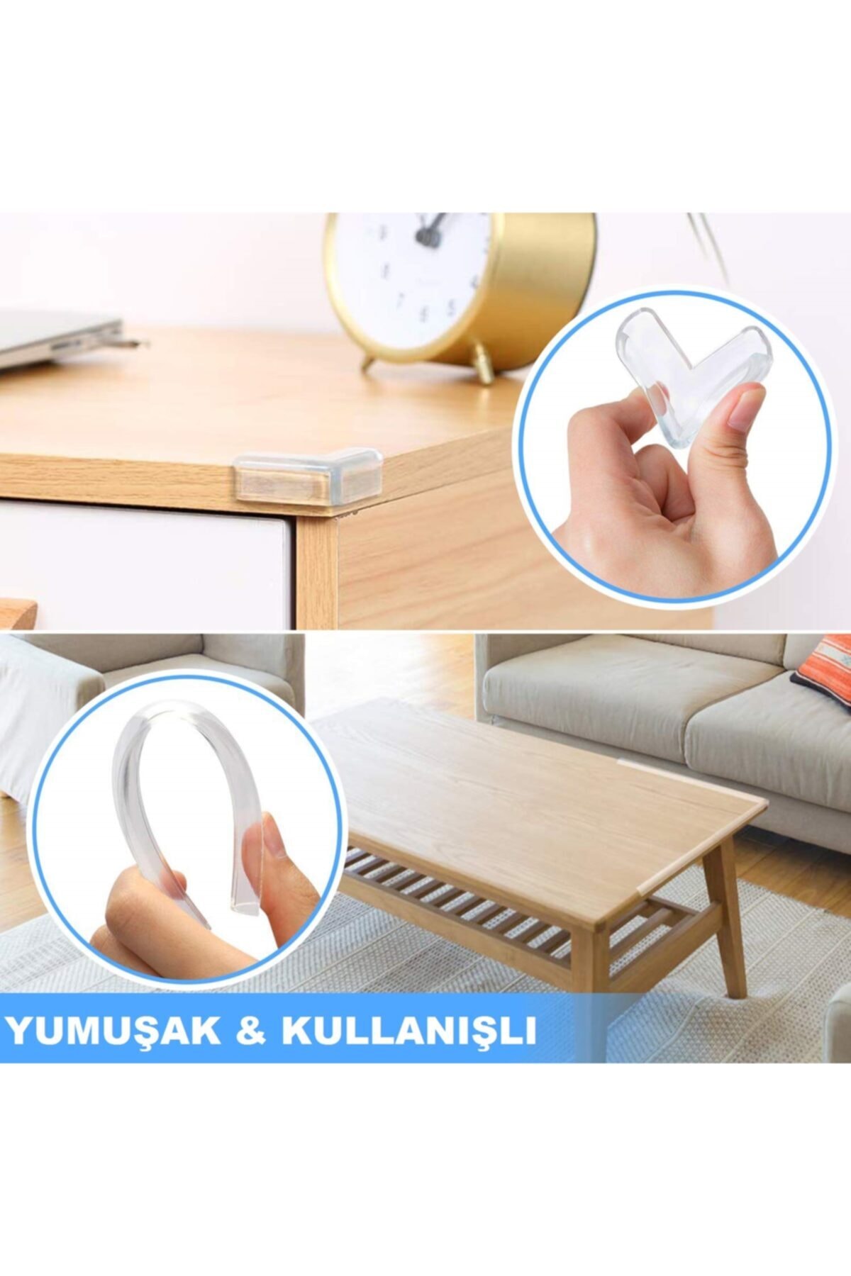 3N1G Çocuk Emniyeti Silikon Köşe Koruyucu 8'li fotoğrafı 3 (önizleme)