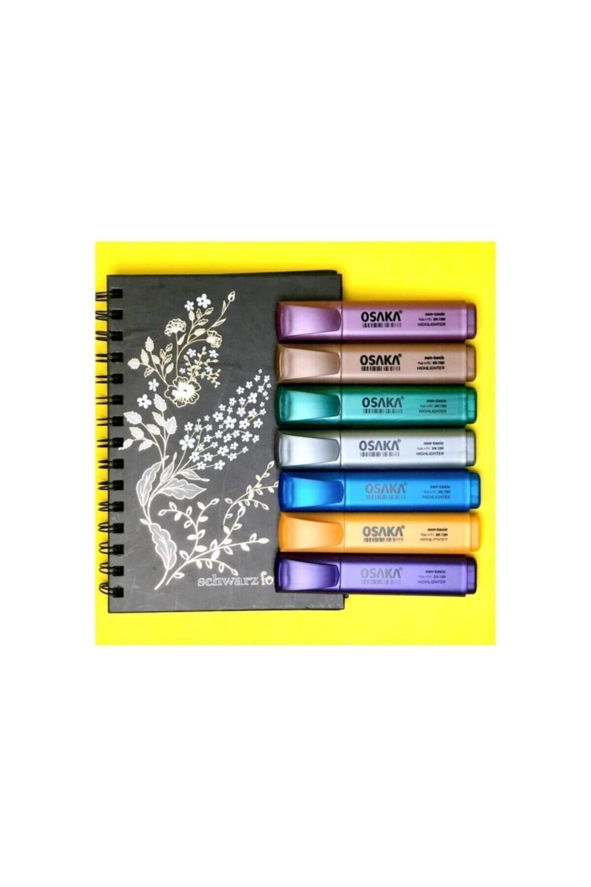 set metalik fosforlu kalem ofk 72bm