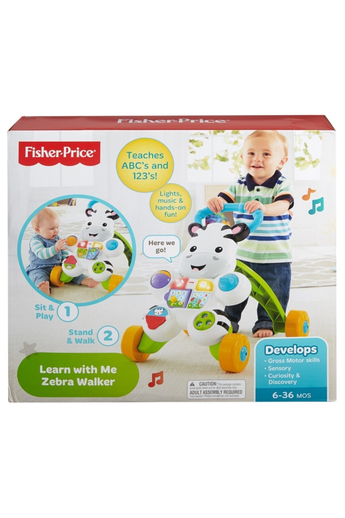 Fisher Price Melodili Zebra Yürüteç / 6 -36 Ay / Eğitici Oyuncak fotoğrafı 3 (önizleme)