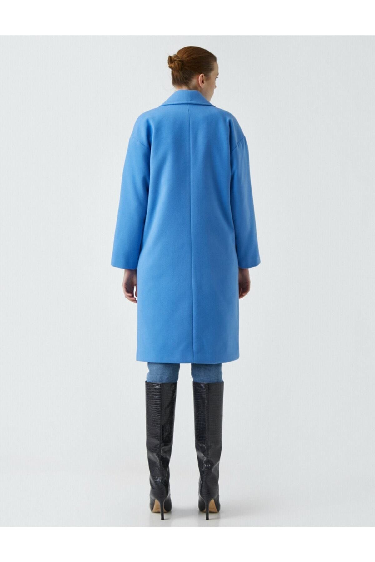Koton Long Bowl Coat with Pockets