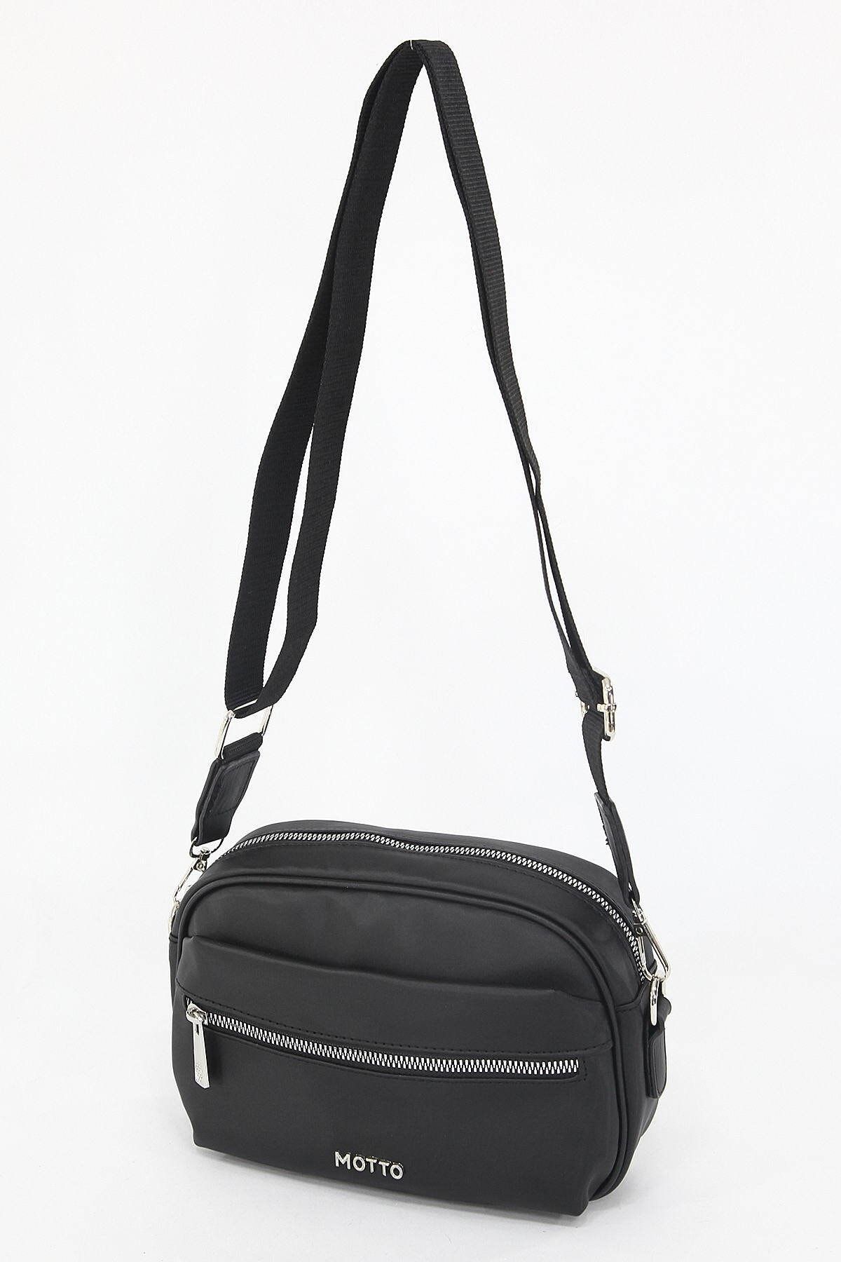 Plain black online shoulder bag