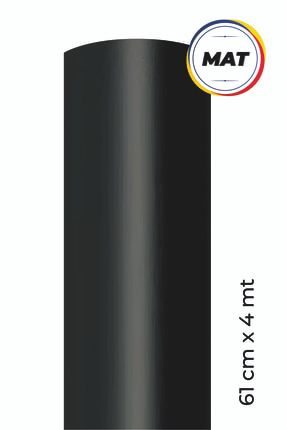 Mat Siyah Yapışkanlı Folyo 61 cm x 4 mt ECCE246