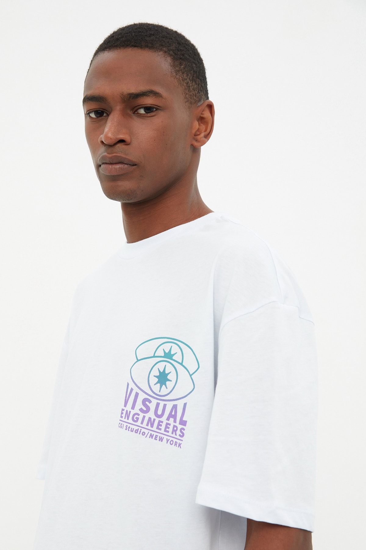 Trendyol Collection T-Shirt - White - Relaxed fit - Trendyol