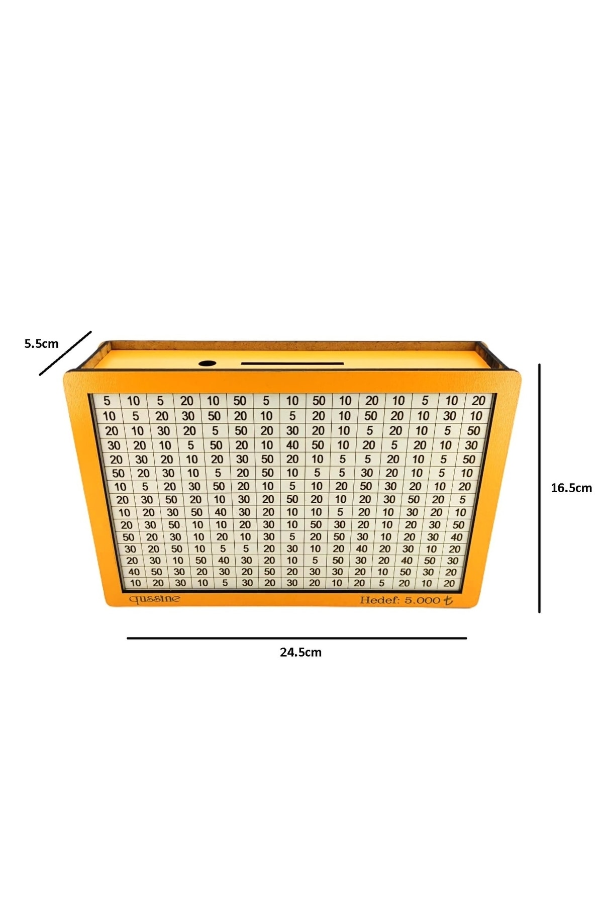 Hedefli Para Biriktirme Kutusu Parabox Hedef Kumbarası 5.000 Turuncu Kumbara