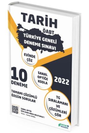 2022 Öabt Tarih Öğretmenliği Türkiye Geneli 10 Deneme Yayınları 9786057114181