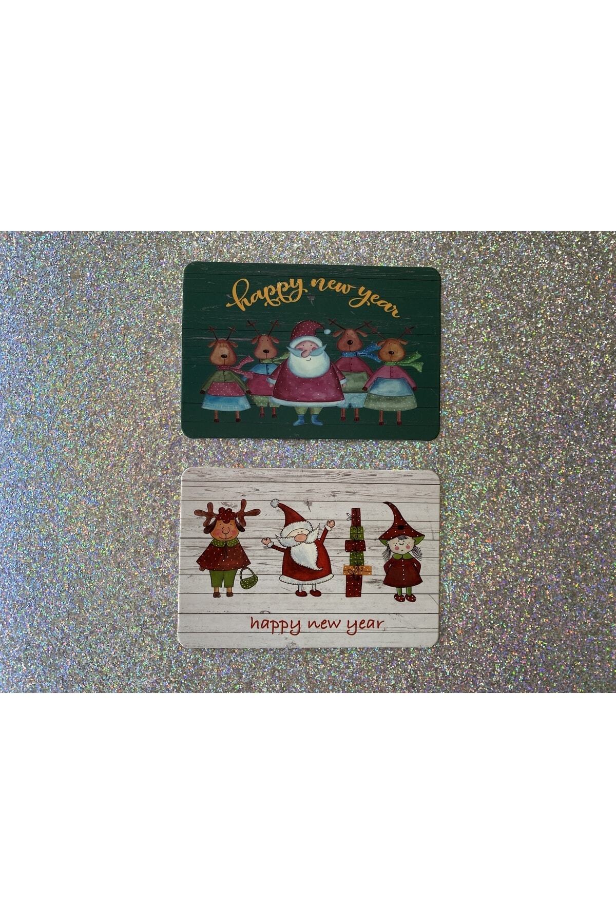 4nio Yılbaşı Kartpostal Hediye Kartı 2 Li Set 6