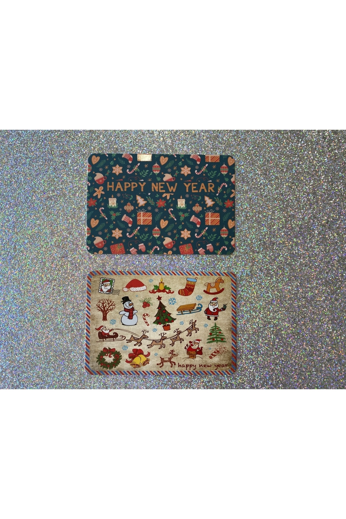 4nio Yılbaşı Kartpostal Hediye Kartı 2 Li Set 4