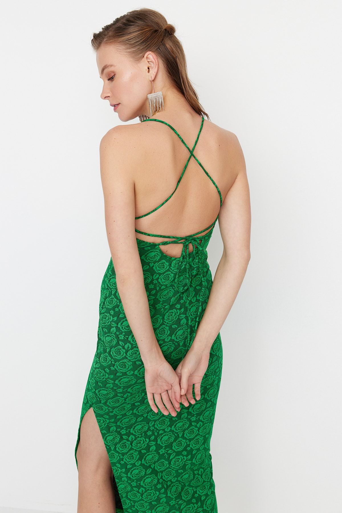 Dress the population sales green lace aurora dress