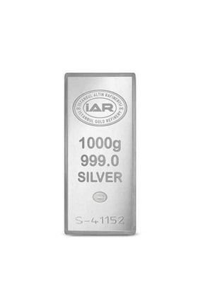 Karsarraf 1 Kg - 1000 gram 999 Ayar Gümüş Külçe KAR9901000
