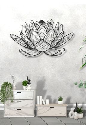 Lotus Çiçeği Metal Duvar Dekoru DGNWD029