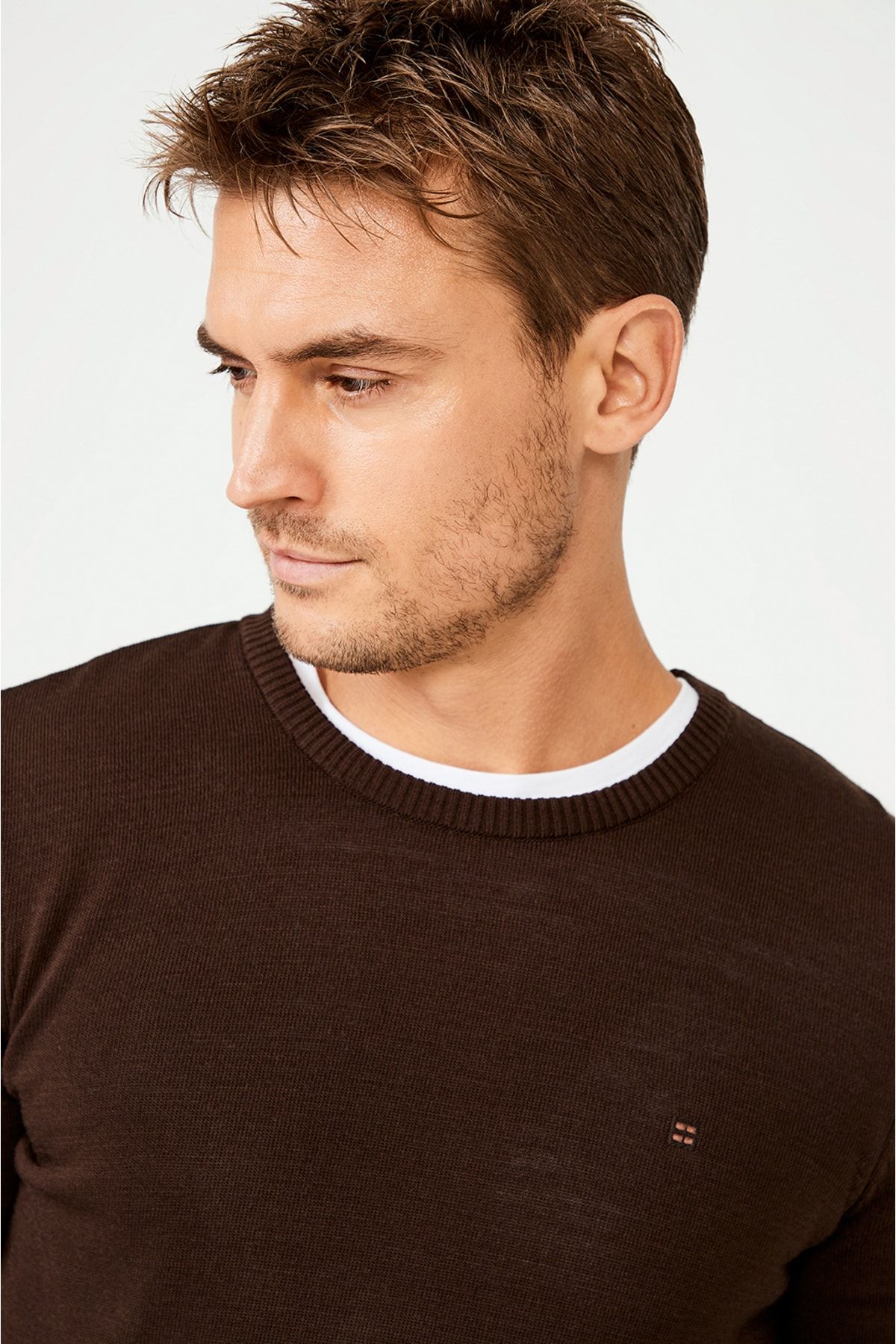 Avva Pullover Braun Figurbetont Fast ausverkauft QV8159