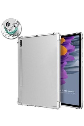 Samsung Samsung Galaxy Tab S7 T870 Silikon Kılıf (AİRBAGLİ TASARIM ULTRA KORUMA) Şeffaf nzhtek051093