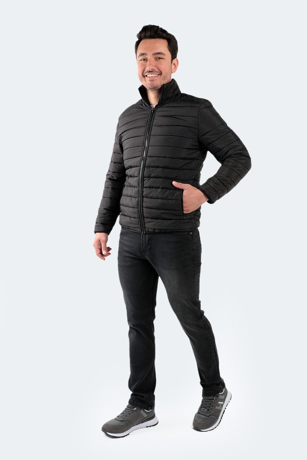 Slazenger Never Erkek Mont Siyah IB7066