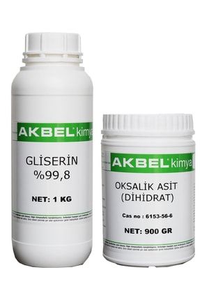 Oksalik Asit 900 gr Ve Gliserin 1 Kg AK-HMD-0101-1-1