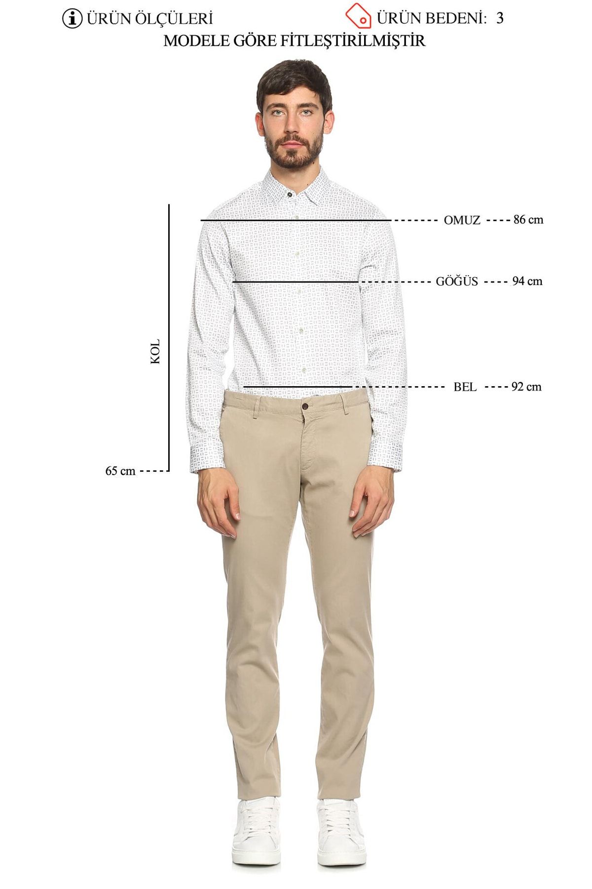 پیراهن / بلوز دکمه دار خاکستری مردانه اورجینال Ted Baker